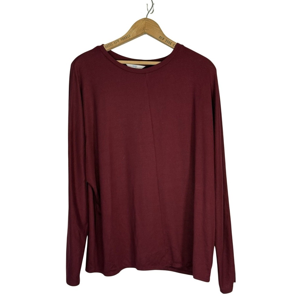 Time & Tru Maroon‎ Sweater womens size Large
